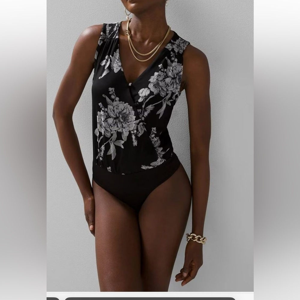 White House Black Market Mesh Bodysuit
Peony Sketch Black Size Small NWT